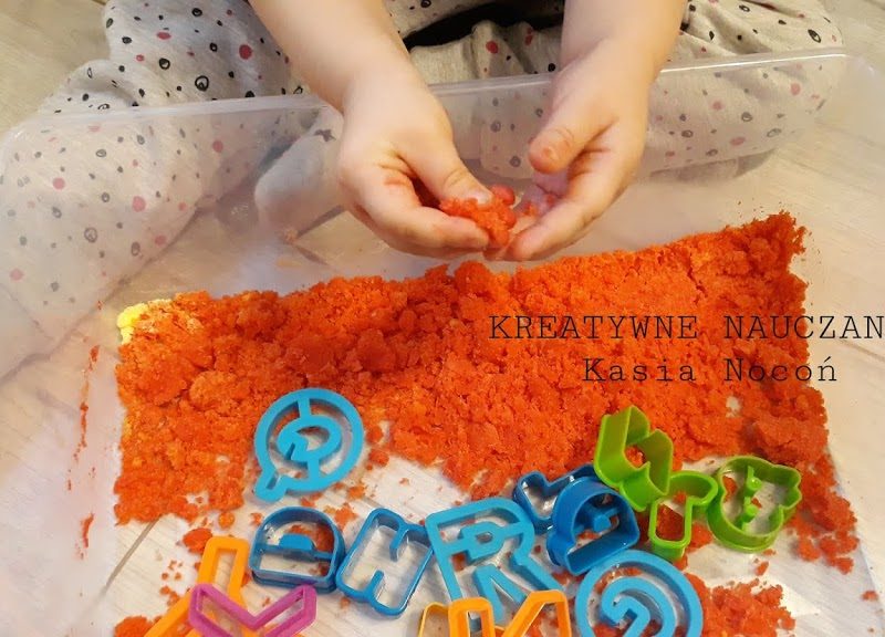 KOLOROWY PIASEK z produktów spożywczych